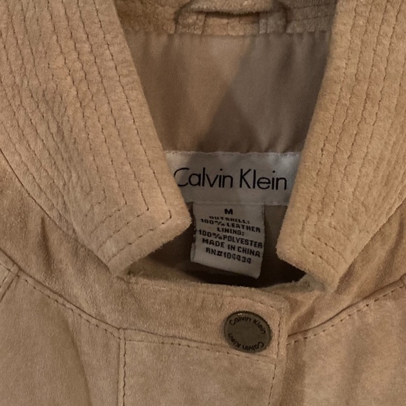 Calvin Klein Vintage Suede Leather Jacket - Picture 4 of 4